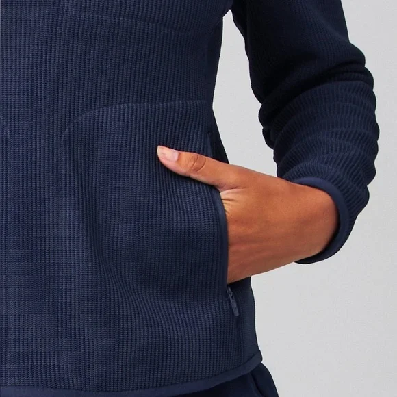 Fabletics Pace Navy Blue Size Small Quarter Zip - Picture 3 of 8